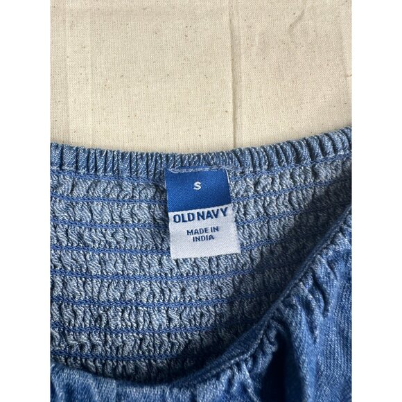 Old Navy Flutter Sleeve Mini Dress‎ size Small Blue - Picture 2 of 7